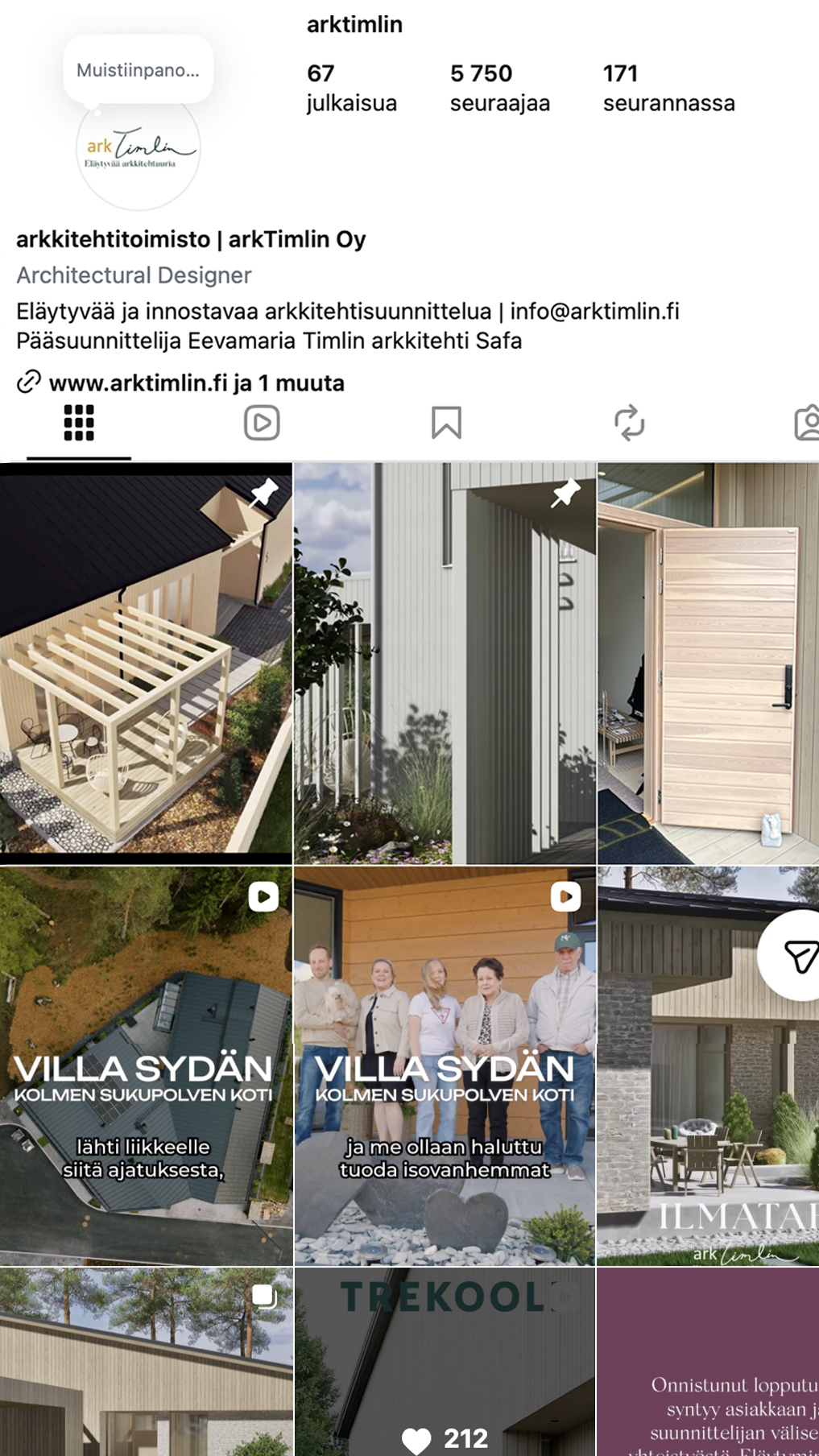 Tutustu instagram julkaisuihimme